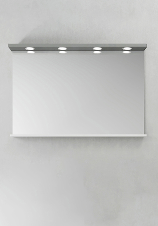 Spegel Hafa Store Ledspots Grå 1200 Mm
