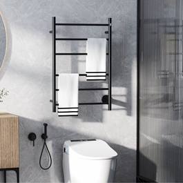 HANDDUKSTORK BATHLIFE FAS SVART 6-ARMAR MED TIMER