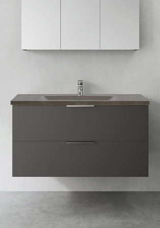 Badrumsskåp Hafa Shape Antracit 1000 M Tvättställ Betong