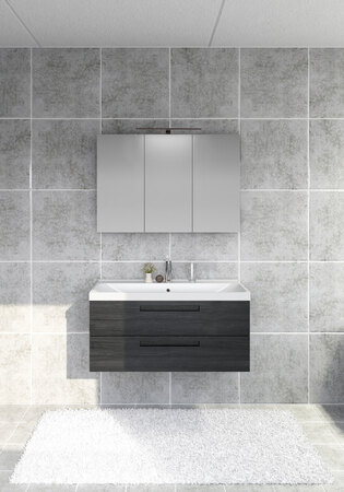 Badrumsskåp Noro Noro Relounge 1000 Svart Faneer