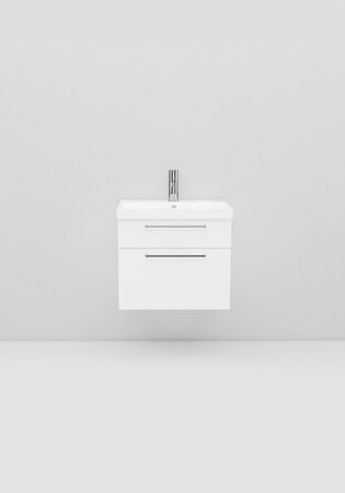 Tvättställsskåp Fix Trend Vit Matt Med Tvättställ 550 Utgående Modell