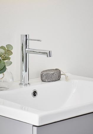 Tvättställsblandare Hafa Shape Låg Krom