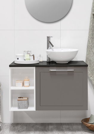 Flexline Tvättställsskåp Modell 119.4 900H Grå Matt Ram