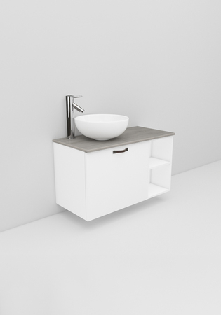 Flexline Tvättställsskåp Modell 114.1 900V Vit Matt