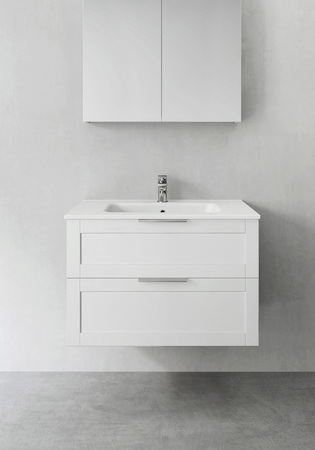 Badrumsskåp Hafa Fine Vit 800 Med Tvättställ