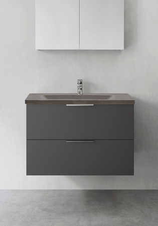 Badrumsskåp Hafa Shape Antracit 800 M Tvättställ Betong