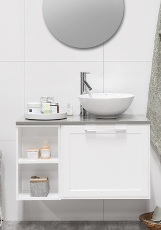 Flexline Tvättställsskåp Modell 113.3 900H Vit Matt Fasad Ram