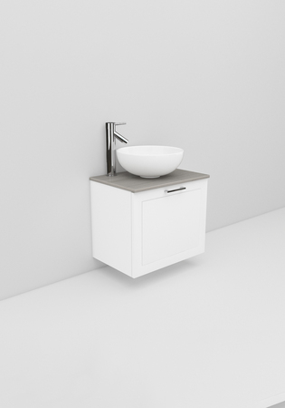 Noro Flexline Tvättställsskåp 21.2 600 Mm Vit Matt Ram