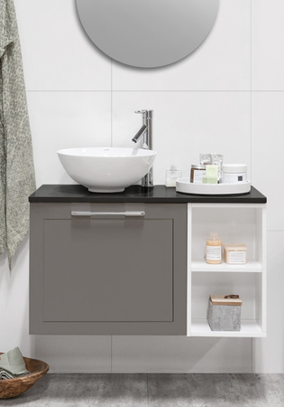 Flexline Tvättställsskåp Modell 120.4 900V Grå Matt Ram