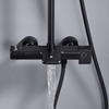 TAKDUSCHSET BATHLIFE STIMMA TAPP SVART CC150 MED Ø240 DUSCHHUVUD