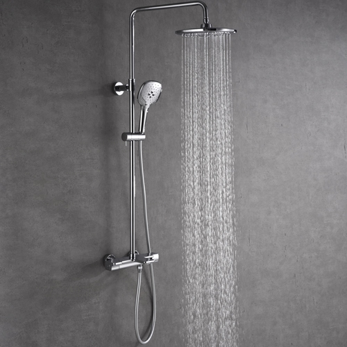 TAKDUSCHSET BATHLIFE VÄLLA KROM MED BADKARSBLANDARE