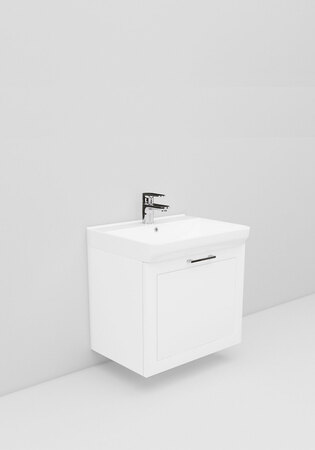 Badrumsskåp Noro Living 3.2 600 Mm Vit Matt Ram