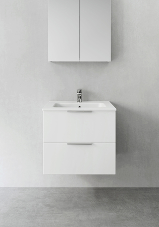 Badrumsskåp Hafa Shape Vitblank 600 M Tvättställ