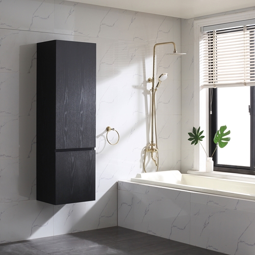SIDOSKÅP BATHLIFE LÄTTSAM SVART EK