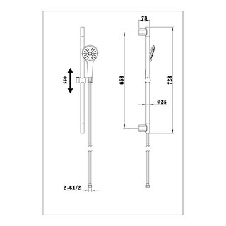 Handduschset Bathlife Sorla Vidd Matt Grå
