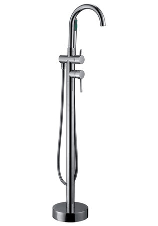 Badkarsblandare Sand Golvmodell Krom