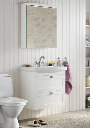 Badrumsskåp Hafa Life 700 M Tvättställskåp Och Lådfront Frame Vit Matt