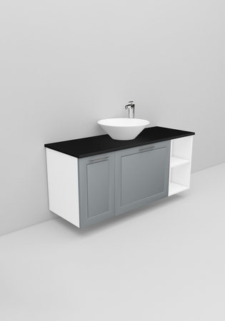 Noro Flexline Tvättställsskåp 198.4 1200 Mm Grå Matt Ram