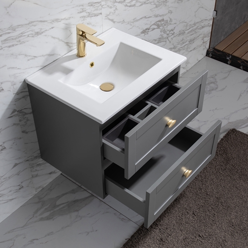 BADRUMSSKÅP BATHLIFE SALIG 600 MM GRÅ