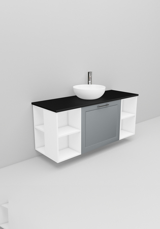 Noro Flexline Tvättställsskåp 216.4 1200 Mm Grå Matt Ram