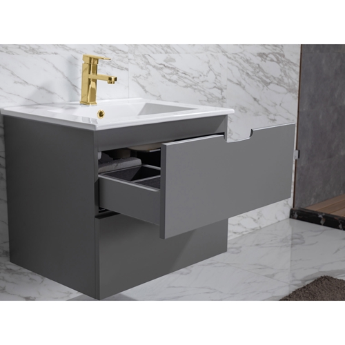 BADRUMSSKÅP BATHLIFE GLÄDJE GRÅ 600 MM