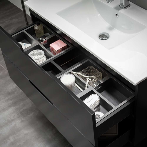 MÖBELPAKET  BATHLIFE GLÄDJE 1000 MED SPEGEL SVART