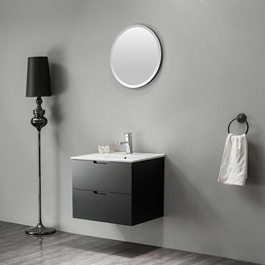 MÖBELPAKET  BATHLIFE GLÄDJE 600 MED SPEGEL SVART