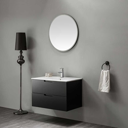 MÖBELPAKET  BATHLIFE GLÄDJE 800 MED SPEGEL SVART