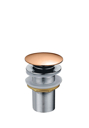 Bottenventil Noro Push Utan Bräddavlopp Rosé