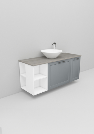 Noro Flexline Tvättställsskåp 203.4 1200 Mm Grå Matt Ram