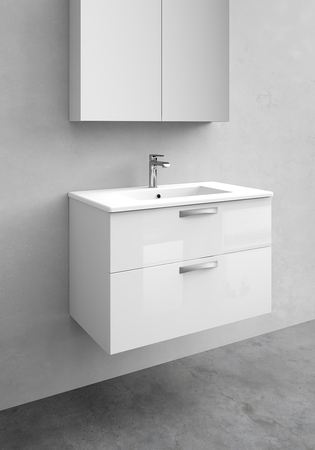 Badrumsskåp Noro City Vit Blank 800